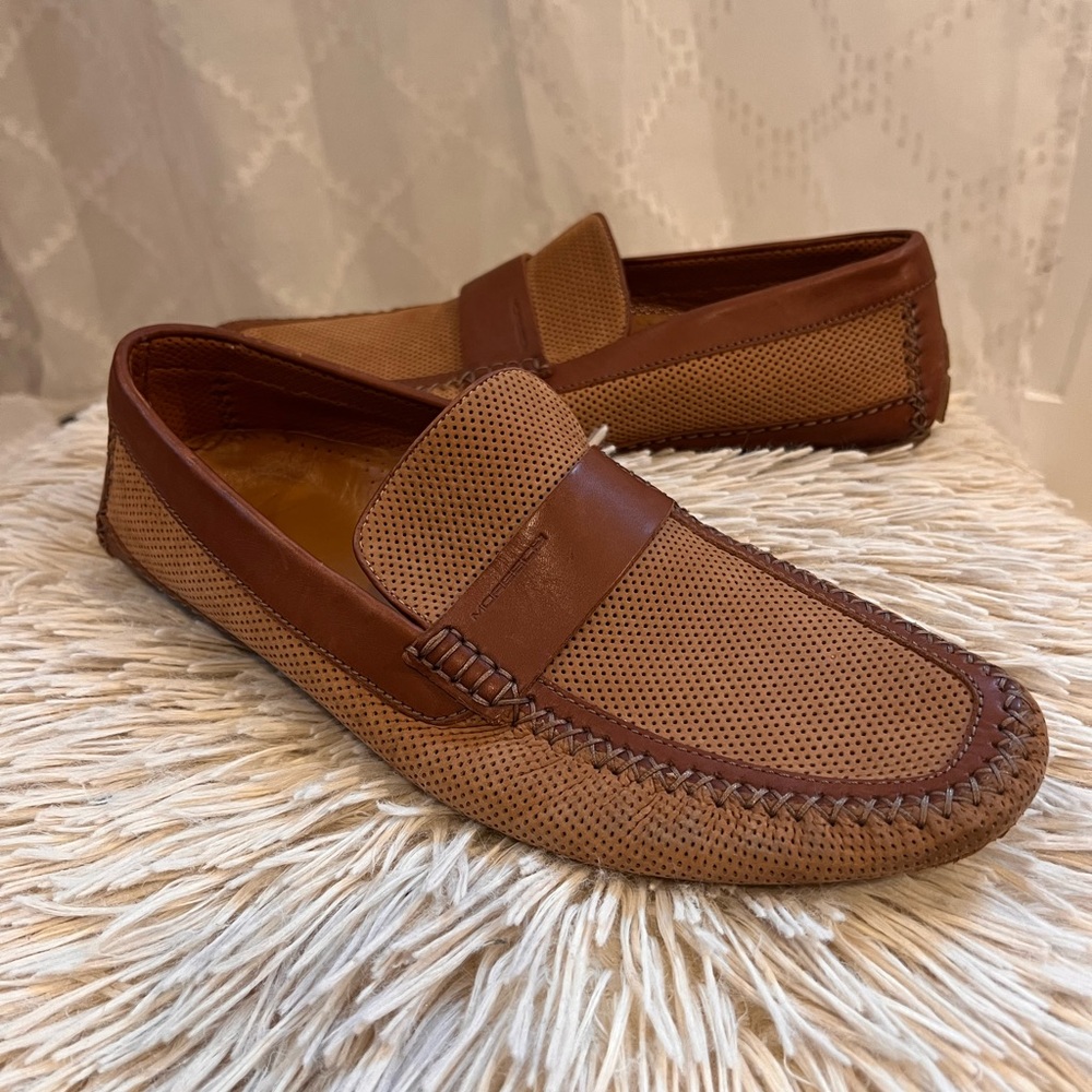 MORESCHI Men's Italian Made Designer Loafers - Size 9.5 US , 8.5 EU